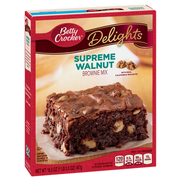 Betty Crocker Delights Supreme Walnut Brownie Mix 467g