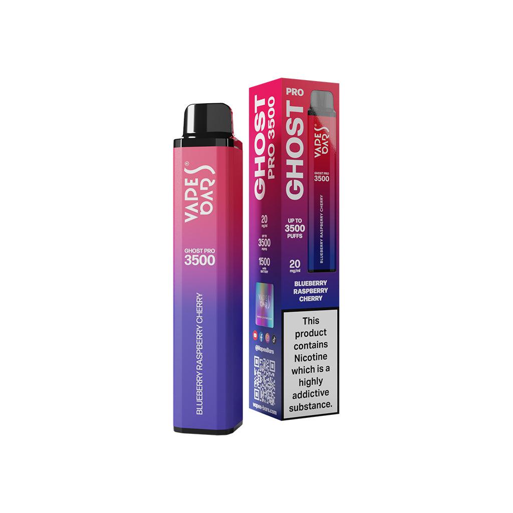 Ghost Pro 3500 Blueberry Raspberry Cherry 20MG - Vape Unit