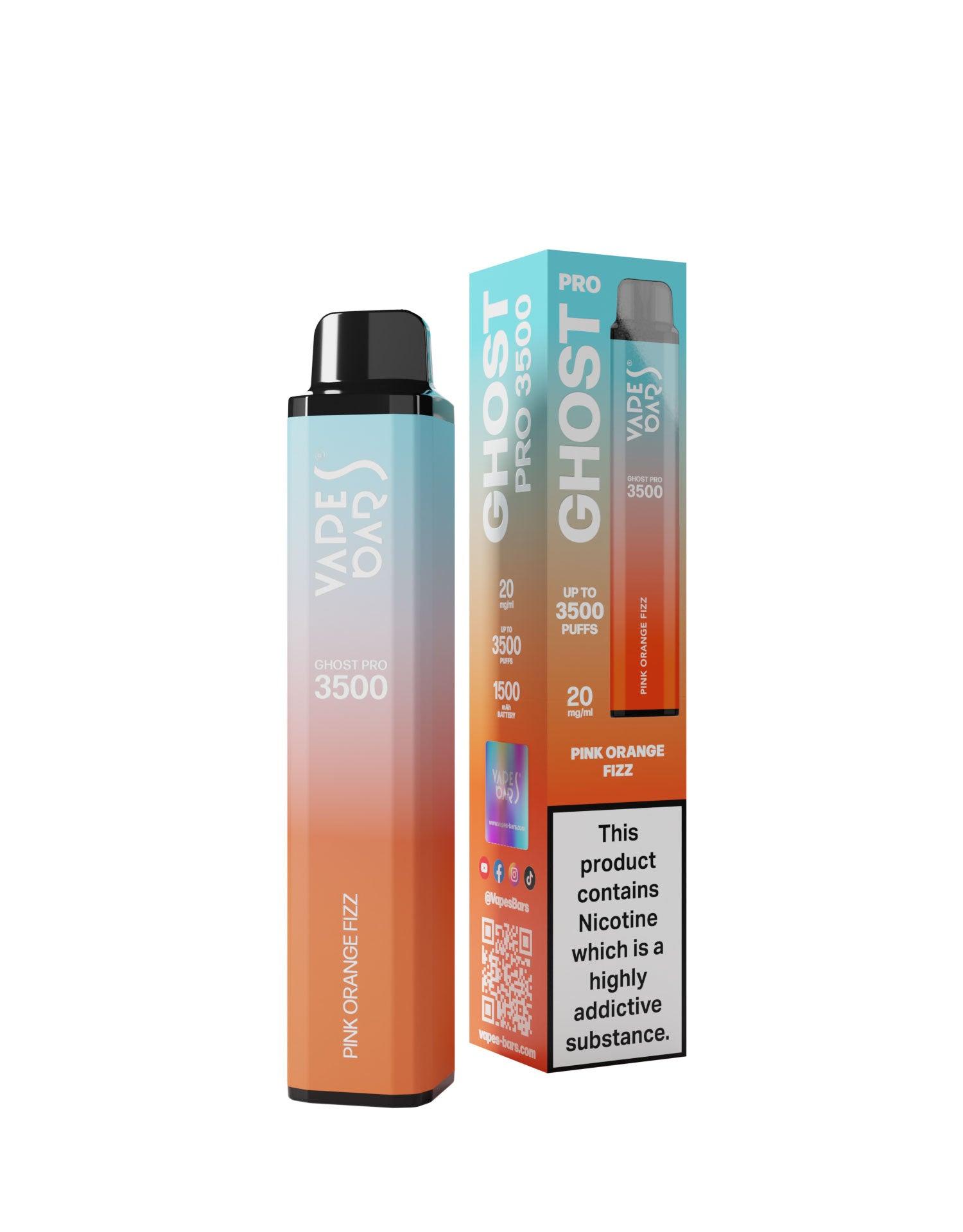 Ghost Pro 3500 Pink Orange Fizz 20MG - Vape Unit