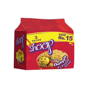 SHOOP CHATTPATA FLAVOUR NOODLES 3X65G